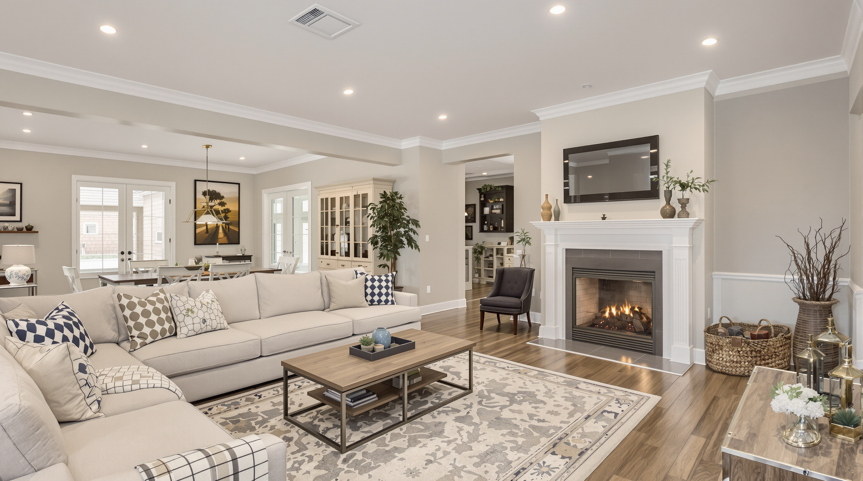 Interior of a newly added sunroom